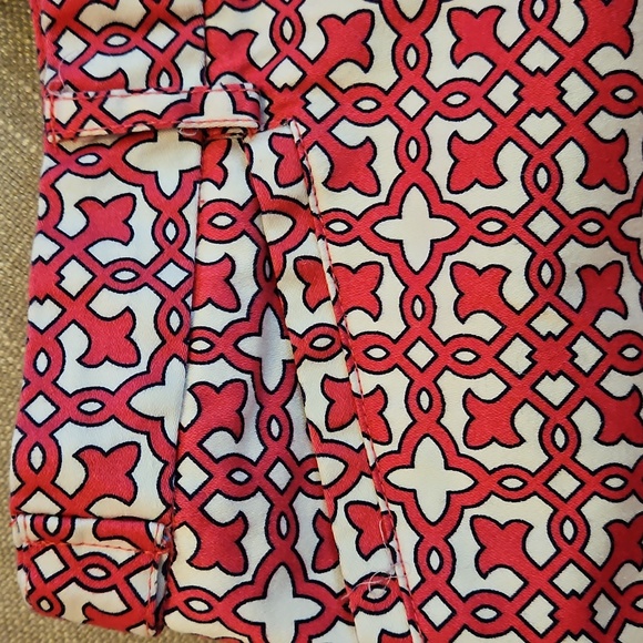Laundry By Shelli Segal Pink Geometric Damask Womens Shorts Size 12 - Picture 3 of 8